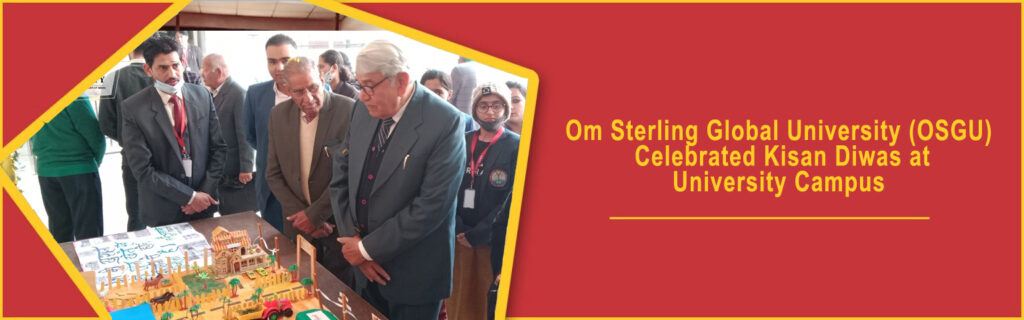 Om Sterling Global University Osgu Celebrated Kisan Diwas At